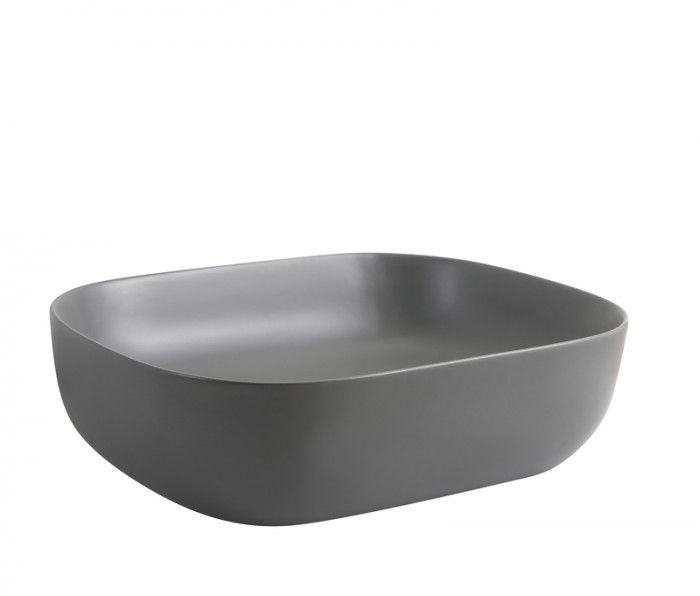 Раковина накладна Mixxus Premium DIVERSE-0115 GRAY 490x395x135mm (MP6650)