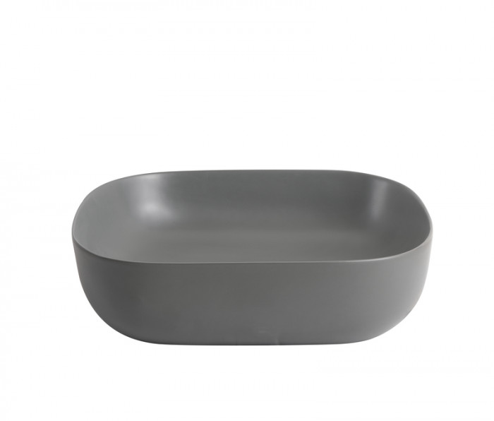 Раковина накладна Mixxus Premium DIVERSE-0115 GRAY 490x395x135mm (MP6650)