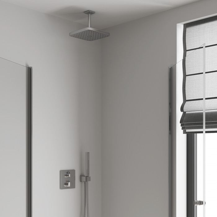 Верхній душ з стельовим кронштейном Grohe Tempesta Cube (26688000)
