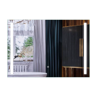 Дзеркало MIXXUS PREMIUM LINES MR18-100x70-REVERSE з LED Touch, Anti-fog, димером, рег. яскравості (MP6627)
