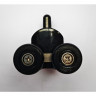 Ролики для душових кабін подвійні колеса MIXXUS PREMIUM ROLLERS SCP02-1 BLACK нижні (23mm для DIVERSE SC01,SC02,SD01) (MI7164)