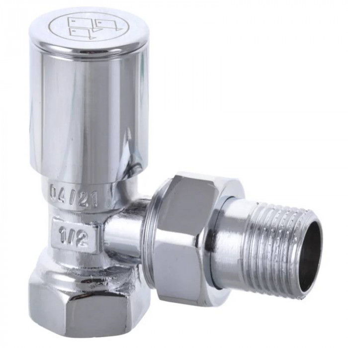 Кран для рушникосушки кутовий Koer KR.531 - 1/2" (Ціна за 1 шт.) (KR3073)