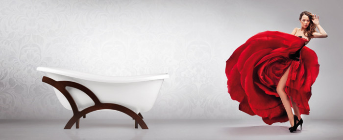 Ванна акрилова OTYLIA ретро 170х77 з 1 отвором (злив) з ногами білими, без сифону