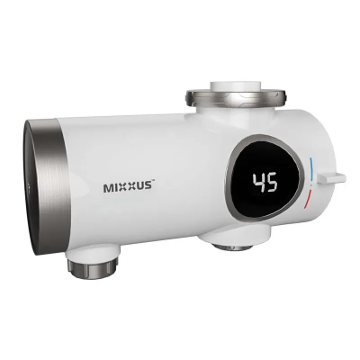 Водонагрівач 3,3 kW проточний, з індикатором температури, з кріпленням на вилив MIXXUS Electra 770-E (MI6510)