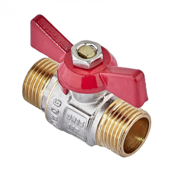 Кран кульовий Waterpro WP608-15MMW - 1/2" ШШМ (сталевий метелик) (WP3296)