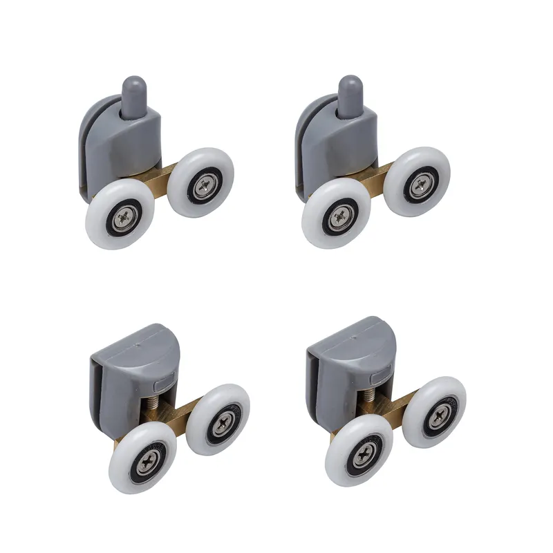 Комплект роликів для душових кабін подвійні колеса MIXXUS ROLLERS SCP04-2x2 GRAPHITE 2 верхні + 2 нижні колір сірий (MI8164)