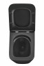 Унітаз підвісний Mixxus Premium QUADRO-0301-T3 BLACK 490х340х360mm, система змиву TORNADO 3.0 (MP6587)