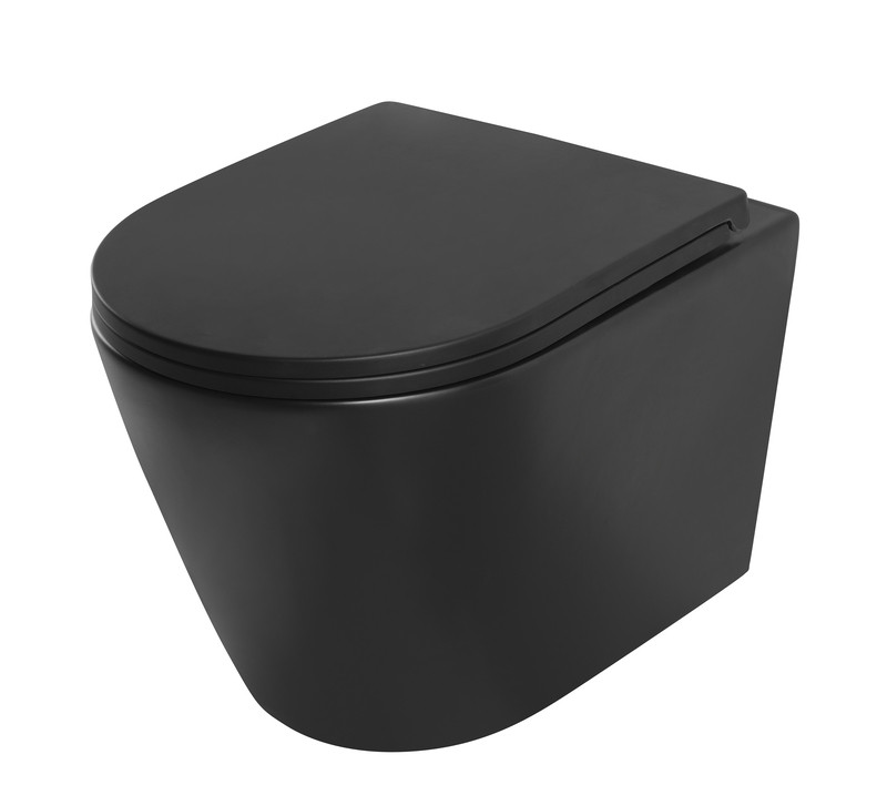 Комплект: MIXXUS PREMIUM BEVEL-SET-2101 BLACK Унітаз система змиву TORNADO 1.0+ Інсталяція KOER KT-0404 + панель KT-0604-05 BLACK MAT (MP6669)