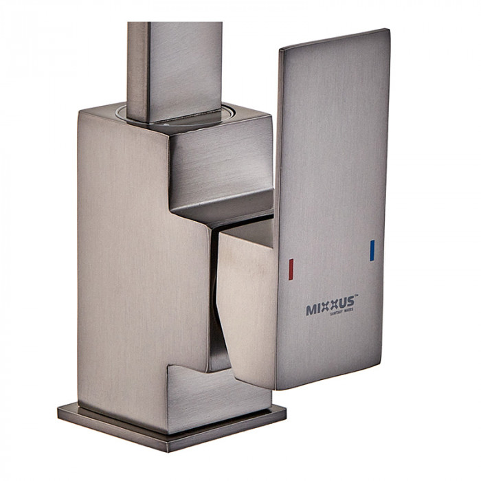 Змішувач для кухні Mixxus KUB-011 Graphite з нерж. сталі SUS304 (кол. графіт) (MI6096)