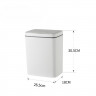 Відро для сміття сенсорне прямокутне Mixxus WAVE-TC0110 White 10 л колір білий (MI7073)