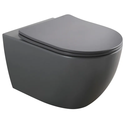 Унітаз підвісний Mixxus Premium ELLIPSE-0309-T1 GRAY 530x360x350mm система змиву TORNADO 1.0 (MP6655)