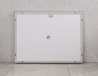 Дзеркало MIXXUS WARM MR02-120x80 з LED Touch, Anti-fog, димером, рег. яскравості, годинником (MI6001)