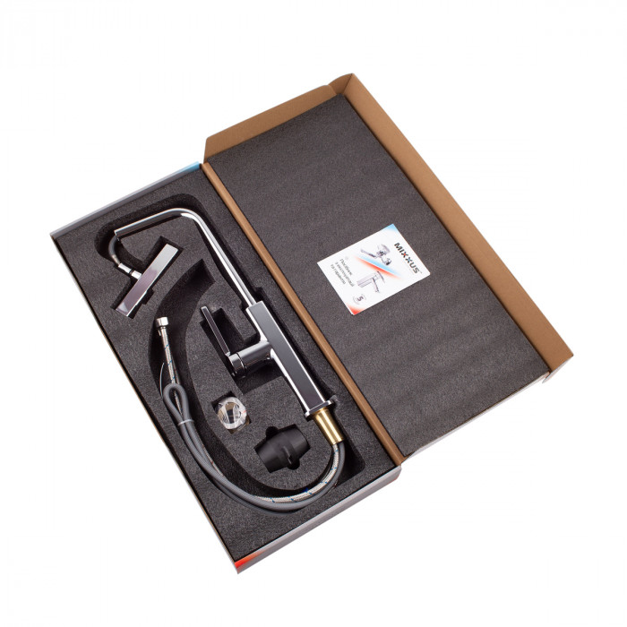 Змішувач для кухні з висувним виливом Mixxus Premium HAMMER 014 (MI6953)