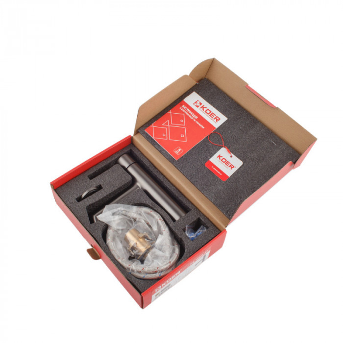 Змішувач для умивальника Koer KB-10029-07 Колір графіт (KR5495)