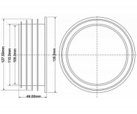Редукція каналізаційна гумова 127x110мм чорна P-R-VP127