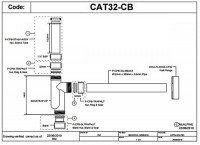 Сифон до умивальника (хром) CAT32-CB декоративний