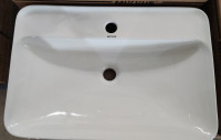 Раковина накладна MIXXUS PREMIUM BEVEL-0203 600х405х120mm (отвір під змішувач) (MP6513)