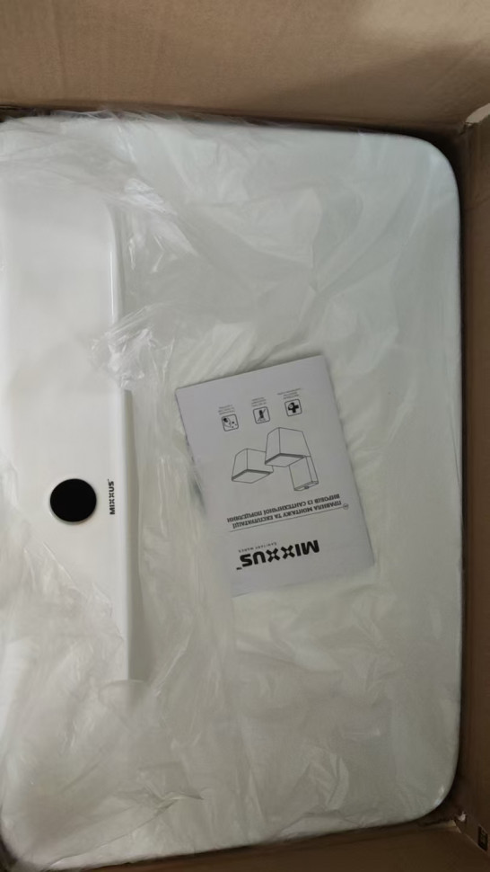 Раковина накладна MIXXUS PREMIUM BEVEL-0203 600х405х120mm (отвір під змішувач) (MP6513)