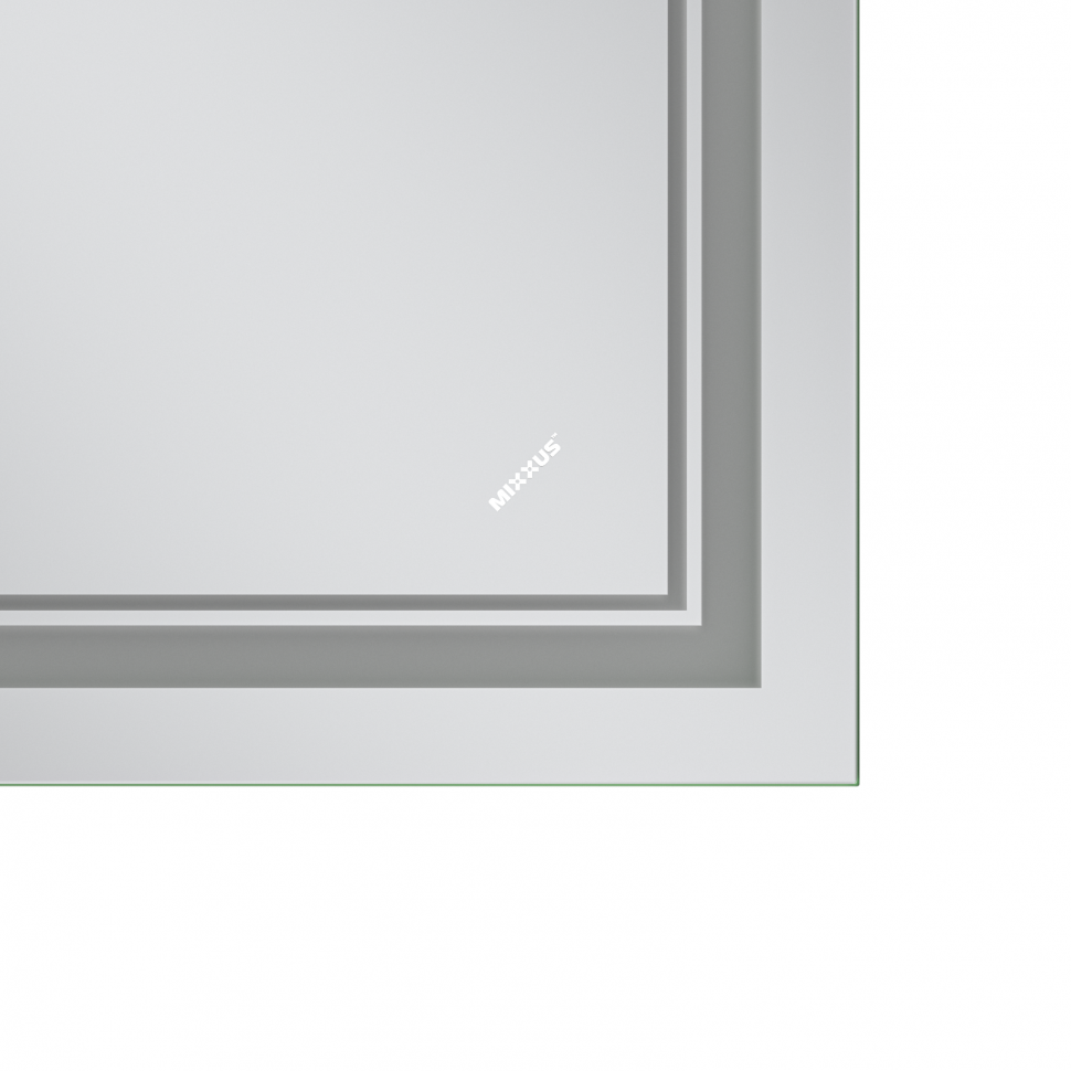 Дзеркало MIXXUS PREMIUM QUADRO MR20-80x60-REVERSE з LED Touch, Anti-fog, димером, рег. яскравості (MP6619)