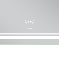 Дзеркало MIXXUS PREMIUM QUADRO MR20-100x80 з LED Touch, Anti-fog, димером, рег. яскравості, лінзою (MP6623)