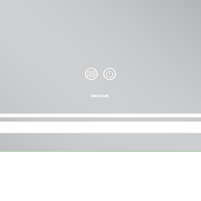Дзеркало Mixxus Premium QUADRO MR20-100x80 з Led Touch, Anti-fog, димером, регулятором яскравості, лінзою (MP6623)