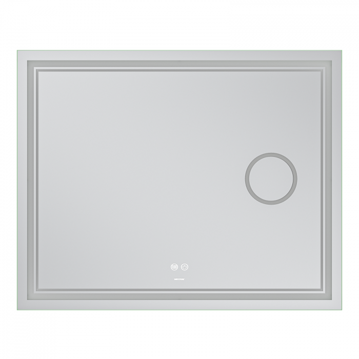 Дзеркало Mixxus Premium QUADRO MR20-100x80 з Led Touch, Anti-fog, димером, регулятором яскравості, лінзою (MP6623)