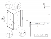 Душова кабіна без піддону Koer SR SC08-90x90x200-TR-01 прозоре скло Easy Clean 6мм, хром (KR5371)
