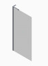 Душова перегородка Koer SR SP02-100x200-TR-07 Walk-In прозоре скло Easy Clean 8мм, графіт (KR5397)