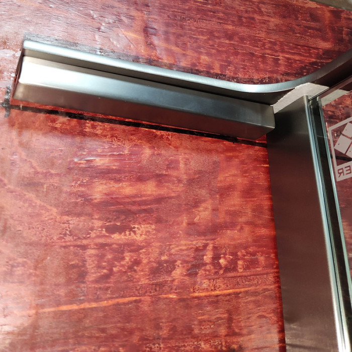 Душова перегородка Koer SR SP02-100x200-TR-07 Walk-In прозоре скло Easy Clean 8мм, графіт (KR5397)