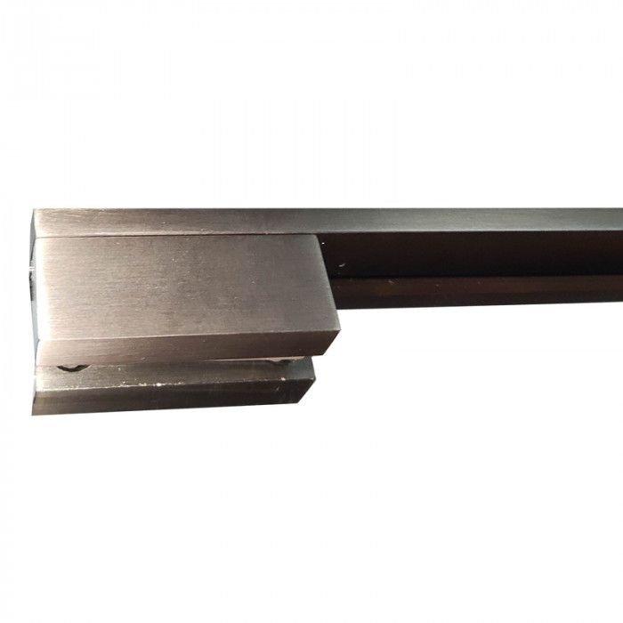 Душова перегородка Koer SR SP02-100x200-TR-07 Walk-In прозоре скло Easy Clean 8мм, графіт (KR5397)