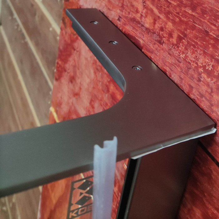 Душова перегородка Koer SR SP02-100x200-TR-07 Walk-In прозоре скло Easy Clean 8мм, графіт (KR5397)