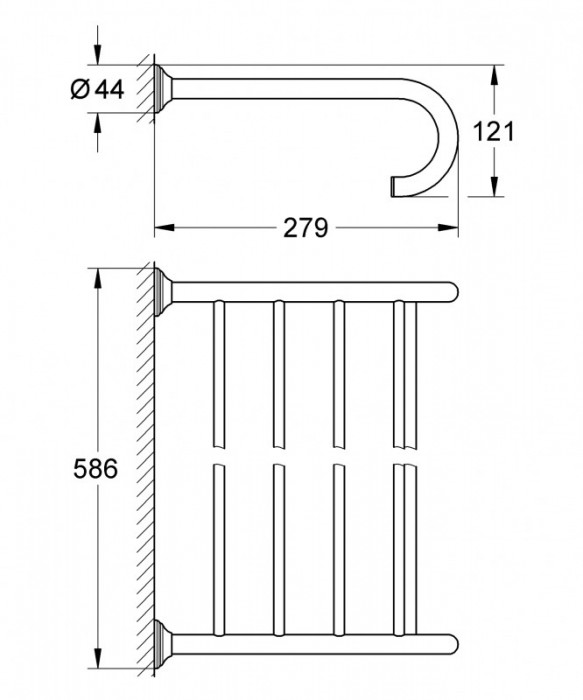 Поличка для рушників Grohe Essentials Authentic (40660001)