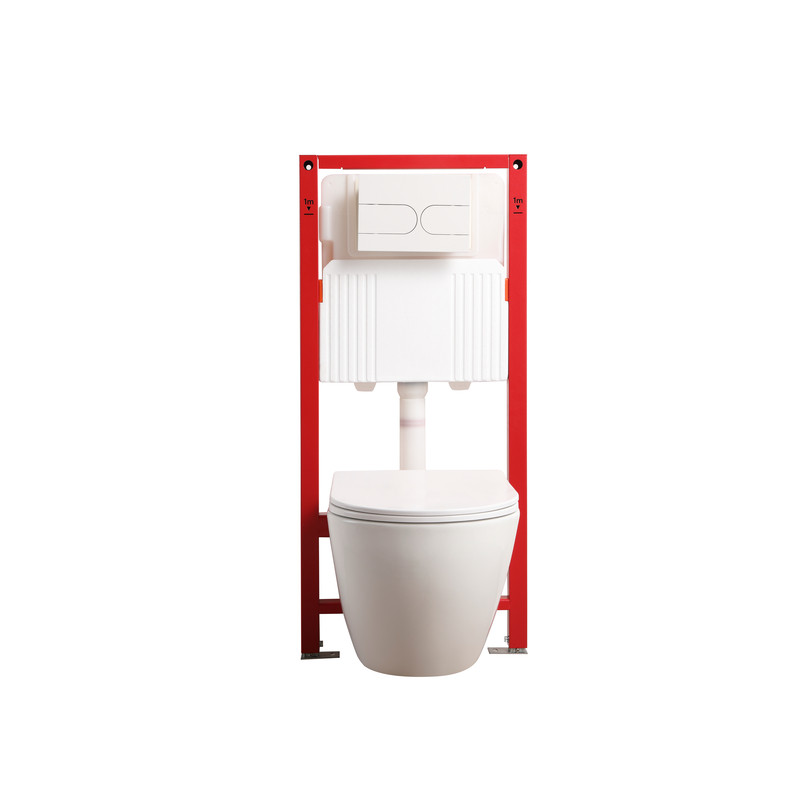 Комплект: MIXXUS PREMIUM ELLIPSE-SET-2101 Унітаз система змиву TORNADO 3.0+ Інсталяція KOER KT-0404 + панель KT-0604-03 WHITE (MP6667)