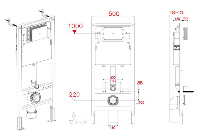 Комплект: MIXXUS PREMIUM ELLIPSE-SET-2101 Унітаз система змиву TORNADO 3.0+ Інсталяція KOER KT-0404 + панель KT-0604-03 WHITE (MP6667)