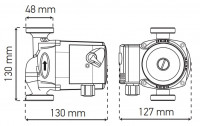 Насос циркуляційний відцентр. Koer KP.GRS-25/4-130 (KP0250)