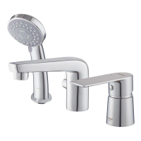 Змішувач для ванни Haiba Alex 022 (3-HOLE) (HB3945)