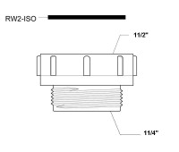 Редукція пластикова BP1 1/2"*P1 1/4" (HC54)