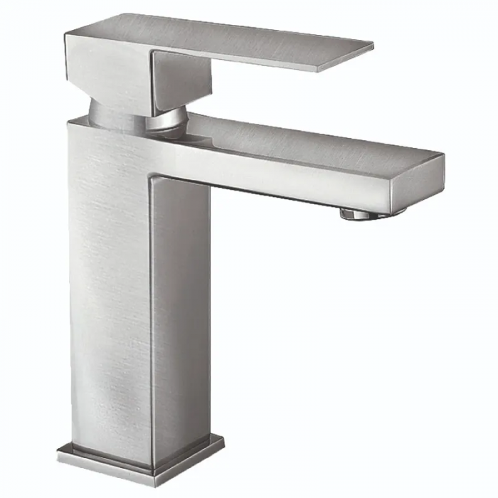 Змішувач для умивальника Mixxus KUB-001-Heavy з нерж. сталі SUS304 (важкий) (MI6347)