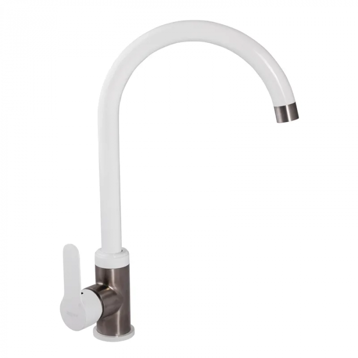 Змішувач для кухні Zerix LR74105W білий (LL1205)