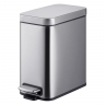 Відро для сміття з плавним закриттям прямокутне MIXXUS PREMIUM QUADRO-TC0105 SS COLOR 5л (колір нержавійка) (MI7062)