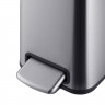 Відро для сміття з плавним закриттям прямокутне MIXXUS PREMIUM QUADRO-TC0105 SS COLOR 5л (колір нержавійка) (MI7062)