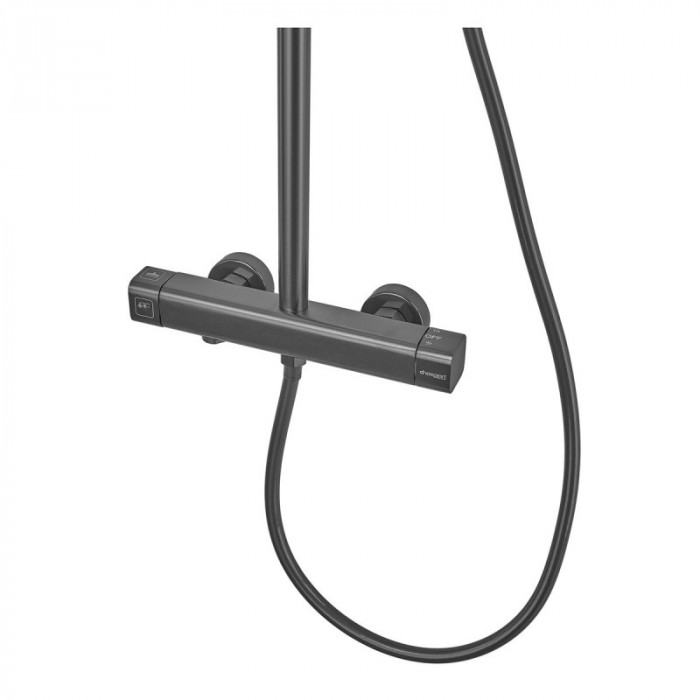 Душова колона зі змішувачем з алюмінію CHAMPION PBC-009-J GRAPHITE, 3 режими (CH6548)