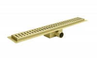 Душовий трап KOER FD35-70x800-BRUSHED GOLD з нерж. сталі SUS304 70x800мм (Колір матове золото) (AC0719)