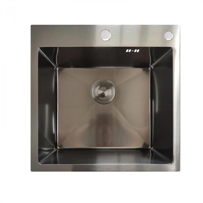 Мийка MIXXUS MH5050 DECOR GRAPHITE (MH5050 DECOR NANO-BLACK)(3.0/0.8) з нерж. сталі (колір графіт) (MX1929)