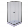 Душова кабіна з низьким піддоном Mixxus CUBIC SCT01-90x90x195-TR GRAPHITE прозоре скло 4мм (MI6905)
