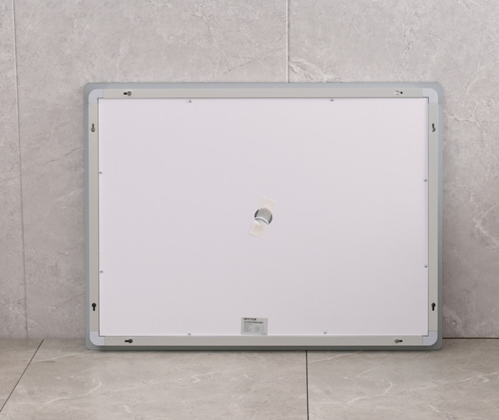 Дзеркало Mixxus STYLE MR03-90x70 з Led Touch, Anti-fog, димером, регулятором яскравості, годинником (MI6007)