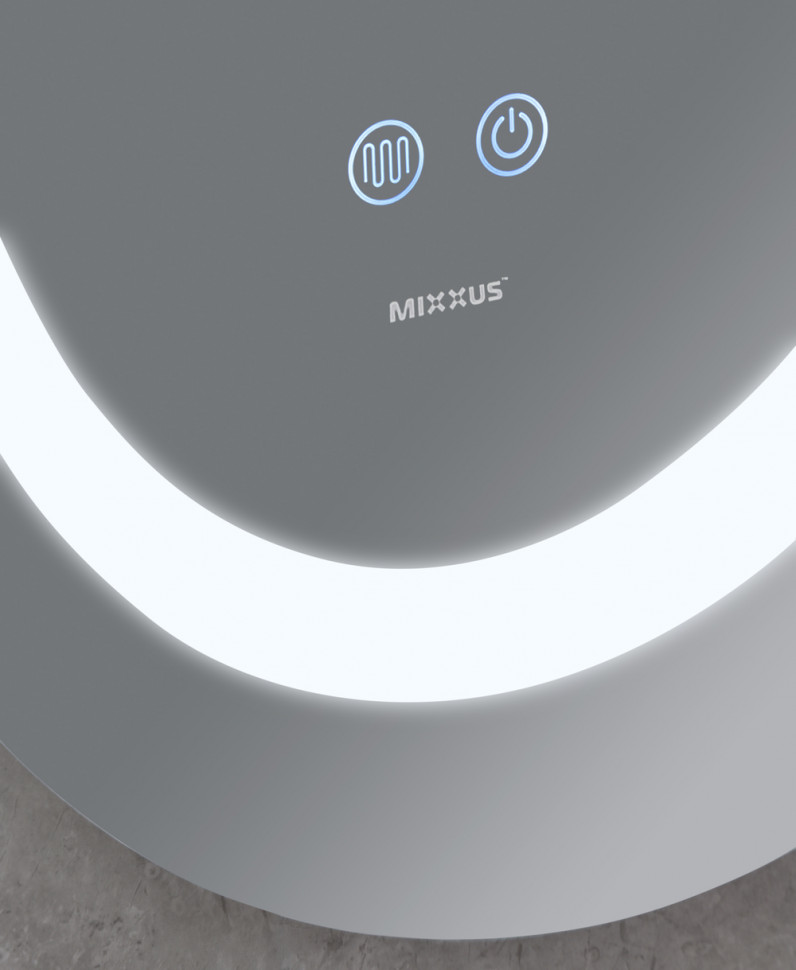 Дзеркало Mixxus PLAIN MV03-50x70 з Led Touch, Anti-fog, димером, регулятором яскравості (MI6664)