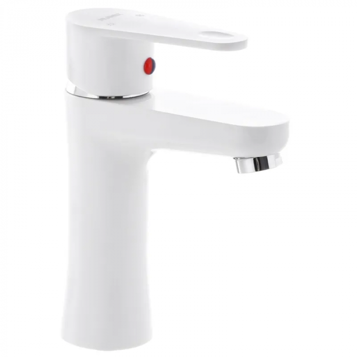 Змішувач для умивальника Plamix Vega-001 White (без підведення) (PM0685)