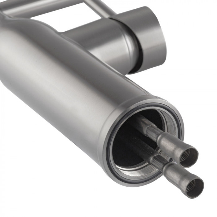 Кухонний змішувач з силіконовим виливом KOER KI-70005-02 (нерж. сталь) (KR3388)