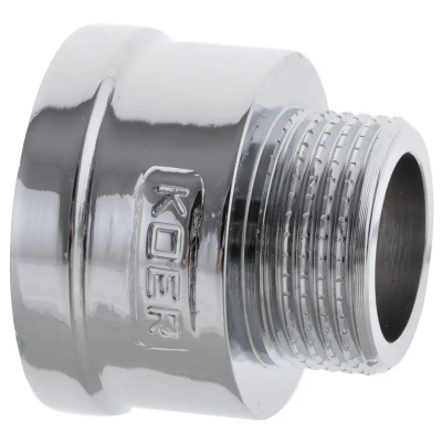 Перехідник (коннектор) 3/4 &quot;х1&quot; (хром) Koer KF.A0810.CHR (KF0136)